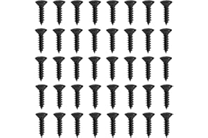 EMSea Lot de 50 vis de protection pour guitare électrique M3 x 12 mm Noir