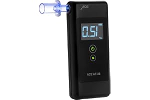 ACE AF-33 Alkoholmätare - 97,9% Exakthet enligt TU-Wien - Polisprecision