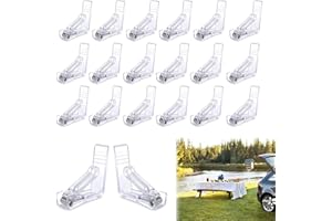 Bogoro 20 Pezzi Fermatovaglia da Tavola, Fermatovaglia da Tavola Plastica, Clip Ferma Tovaglia in Trasparente, per Tavoli Esterni, Feste in Giardino, Terrazzo, Barbecue, Picnic
