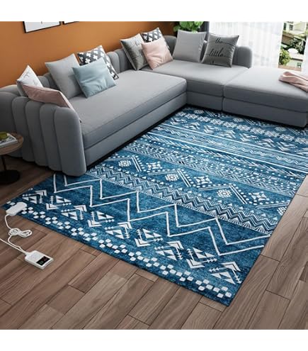 Tappeto Riscaldante Elettrico AIBOTY – 55x90 Cm, Timer E Temperatura Regolabile, Per Interni