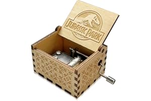 Meloditrunk Mini Caja de Música de Madera, Cajas de Música de Manivela para Cumpleaños y Navidad, Antigua Artesanía de Decoración del Hogar para Niños La Familia, Los Amigos Regalos
