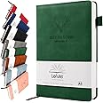 Lefute Notebook A5, Journal A5 Notebook Notepad Note Book, 360 Pages Hardcover Journal Notebooks with Pen Loop for Office School Home Business Writing & Note Taking, Green