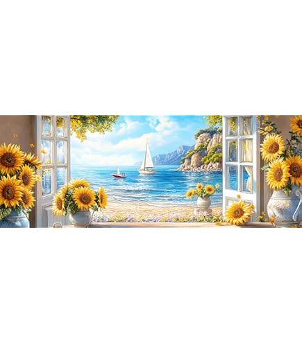 ZHUMUTO Diamond Painting Adulti Grandi Dimensioni Kit Completo,40x70 cm Pittura Diamante Adulti Fiori A,Fornito con Diamond Painting Accessori per la Decorazione Degli Ambienti