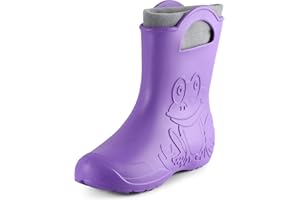 Ladeheid Botas de goma en EVA para Mujer Botas resistentes al agua Botas forradas impermeables Zapatos de lluvia para mujeres LA-CA-12