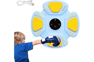 MAGIC SELECT Máquina de Boxeo Musical Equipo de Entrenamiento para Pared con LED, Luces al Ritmo de la Música, 3 Canciones Integradas. Maquina de Boxeo para Niños/Adultos (32x32cm)