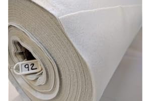 FYVIE STAR FABRICS Felt Craft Fabric A Variety of Over 100 Colours Sold per metre 44" - 112cm Wide (Bone White– Colour 92) (1 Metre)