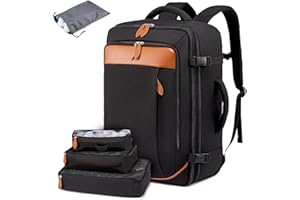 LOVEVOOK Bagaż podręczny, plecak podróżny, 35-40 l, możliwość rozszerzenia, bagaż podręczny, plecak samolotowy, duży plecak na laptopa o przekątnej ekranu 17", dla kobiet i mężczyzn, zatwierdzony do