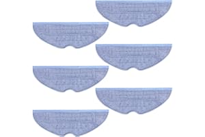 CFGROW Ersatz Wischtücher für Roborock S7 /S8 /S8+ /S7+/ S7 MaxV/ S7 MaxV Plus/ S7 MaxV Ultra / T7 Staubsauger Wiederverwendbares Mop Tuch Wischtuchpads Microfaser Baumwolle Wischmopp Zubehör (6-Stück)