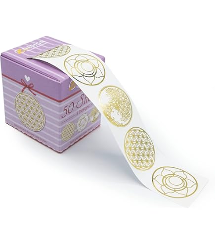 Peacoblue Goldgeprägte Aufkleber 150 Stück - Löwe Motiv 3,5cm Für Einladungen