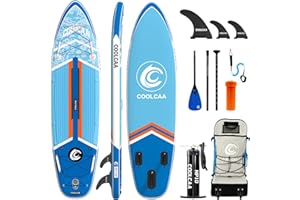 ‎COOLCAA COOLCAA 354cmx86cmx15cm Stand Up Paddling Board mit Premium SUP Zubehör, Tragkraft bis 210kg, SUP Board für Erwachsene und Jugendliche Aller Niveaus