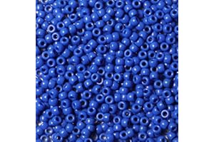 Bala&Fillic Size 6x9mm Blue Pony Beads with Smooth Surface Total 1000pcs Craft Pony Beads for Making Bracelets (Blue)