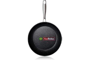 WECOOK! Ecochef Titanio Padella Induzione 18cm, Antiaderente QUANTANIUM Ecologico 5 Strati, senza PFOA, Alluminio Forgiato, 4mm di Spessore, Vitroceramica, Gas, Lavastoviglie