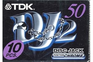 Audiocassette TDK DJ2 50 minutes position chrome (10 pièces)
