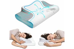 ‎MKS MKS poduszka podpierająca ramiona i podpierająca kark, ortopedyczna z pianki z pamięcią kształtu & poduszka pod kark dla optymalnego wsparcia, poduszka do głowy dla osób śpiących na boku, plecach i