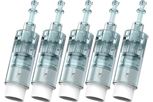 Lazzybeauty Dr.pen Ultima M8 Lot de 5 cartouches d'aiguilles à 24 broches, pièce de rechange originale Dr Pen pour stylo à micro-aiguille M8, cartouches jetables authentiques (aiguilles à 24 broches,