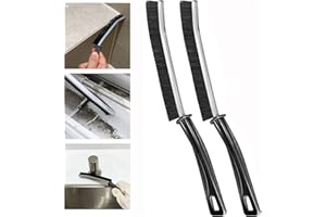 COTTNY Spaltreinigungsbürste, Hard-Bristled Crevice Cleaning Brush, Gap Cleaning Brush, Fensterrillen Reinigungsbürste, Multifunktionale Fugenreinigungsbürste für Fliesenböden Küche Badezimmer (2 Stück)