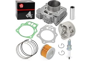 MOTO1988 Cylinder Top End Kit Piston Ring Compatible with Honda 1998-2004 Foreman 450 TRX450 TRX450S TRX450ES TRX450FE TRX450FM 4x4 12100-HN0-A00