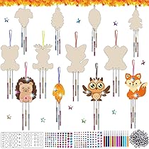 8 Pcs Kits Bricolage Papillon Carillon A Vent,Carillons De Vent