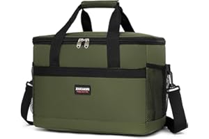 XIXIAMI Large Cooler Bag 20L/33L Insulated Picnic Bag Food Storage Bag Cooling Bag Foldable Cool Bag Outdoor Drinks Cooler for Camping/Picnic/Fishing/Beach Party/BBQs