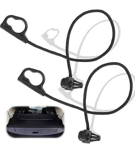 Kit Di 2 Corde Di Ricambio Per Mensola Portapacchi Auto, Con Clip E Palline In Gomma, Lunghezza 45 Cm Regolabile, Per Fissaggio Ripiano Posteriore
