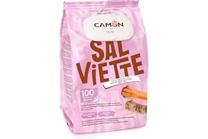 CAMON | Cleansing Wipes for Dogs and Cats, 30 x 17 cm, Pack of 100, Milk and Honey Fragrance, Ethyl Alcohol and Parabens, Made in Italy, Package May Vary