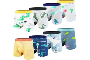 HOTUT Pojkar kalsonger, 8-pack bomull boxershorts barn underkläder pojkar boxer kalsonger
