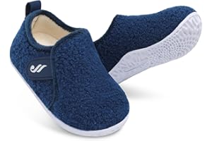 JIASUQI Toddler Slippers Kid Warm House Shoes Boys Girls Fuzzy House Slippers for Indoor Outdoor