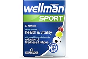 Multivitamin Tablets for Men Vitabiotics Wellman Sport, 30 Tablets (Pack of 1)