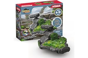 SCHLEICH ELDRADOR Creatures | Stein Düsenjet Fahrzeug mit Mini Creature 42665 | Spielset mit Kanone, Rückziehmotor & Crash-Funktion | Sammelfigur & Geschenkidee | Spielzeug ab 6 Jahren | 15 Teile