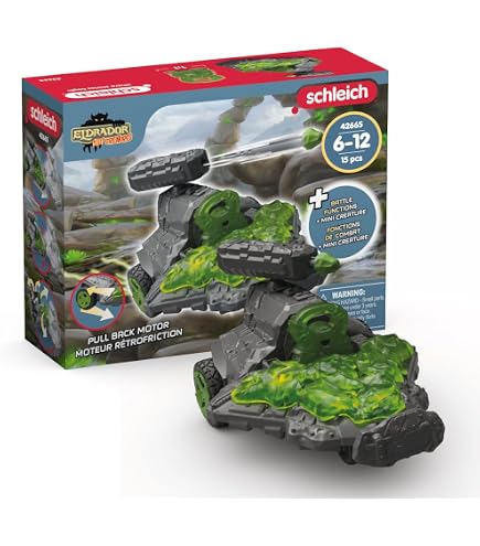 Schleich 42667 – Jet Des Ténèbres Rétrofriction – Mini Créature Et Accessoires – Eldrador Creatures – Dès 7 Ans