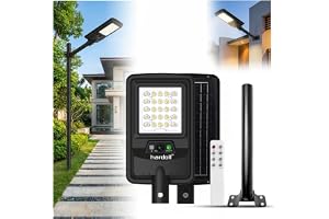 hardoll 50W All-in-One Solar Street Light | LiFePO4 Battery | IP65 Waterproof | Auto Motion Sensor | Ideal for Roads, Parking & Pathways