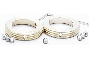 BLUMKRAFT Set di 2 adattatori in metallo compatibili con radiatore CALEFFI (prototipo) a M30 x 1.5 – compatibili con termostato M30 x 1.5 maschio (tipo Tado, AVM, Homematic, Fritz)