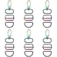 The Lord of the Tools 18PCS Rainbow Hardware Buckles Clasp Set Include Colorful Swivel Hook with D Rings and Sliding Buckle for Making Keychain Lanyard Dog Collar Bag Purse Hardware DIY Craft