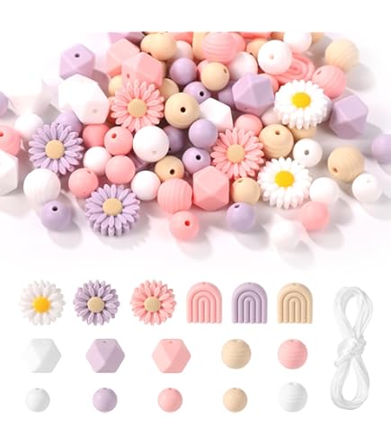 Perles De Noël En Silicone 64 Pièces - Rouges Et Vertes 15mm/12mm, Strass, Père Noël, Sapins - Pour Bijoux DIY, Déco