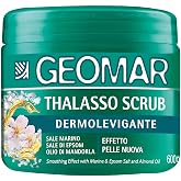 GEOMAR | Thalasso Exfoliante Dermoreafirmante, Efecto Piel Nueva, Con Sal Marina, Sales de Epsom y Aceite de Almendra, Made i