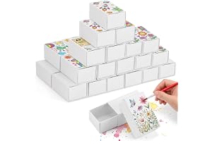 100-pack hantverk tändstickslådor gör-det-själv, vit, prydnadssaker, miniatyrdiorama, hantverksprojekt, 5 × 3,5 × 1,5 cm