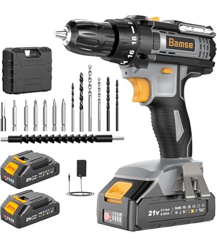 Kit Perceuse Sans Fil Perceuse Visseuse Sans Fil Olubfdh 21V