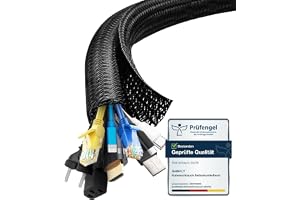 shinfly kabel prydlig hylsa, 19 mm/0,75 tum–3 m/9,84 fot självstängande kabelkanal, kabelhantering, kabelfodral, snygg för sk