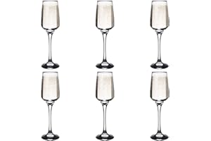 Argon Tableware Flûtes à Champagne contemporaines - Coffret-Cadeau de 6 Verres