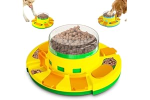 Dufuso Jouet Chien Occupation pour Chiens Grand/Moyen/Petit, Jeu Intelligence Chien Jouet Indestructible pour Gamelle Chien- Formation Interactive-Niveau 2 (Intermédiaire)