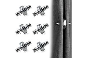 Nazaz Set 6 Coppie di Fermatende Magnetici per Tende di Zinco, Pesi per Tende da Doccia e Casa, Calamite Tende Design Innovativo e Pratico, Adatti per Cucina, Bagno, Hotel deposito delle Tende