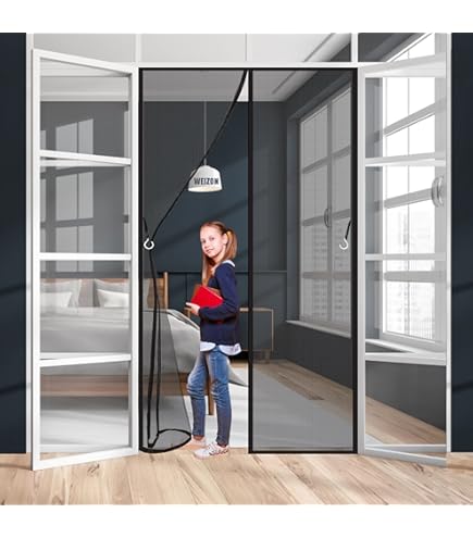 Zanzariera Magnetica Per Porte - 90x240 Cm - Chiusura Automatica Con Calamite - Ideale Per Balconi, Giardini - Foto 3