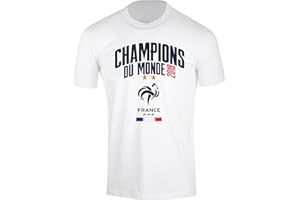 Equipe de FRANCE de football T-Shirt FFF - Champion du Monde 2018 - Collection Officielle