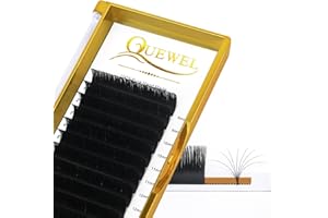 Easy Fan Lashes 0.07D Curl Mix 8-15mm QUEWEL Easy Fan Russian Lashes 2D-20D Volume Lash-Extensions Self Fanning Eyelash Extensions Easy-Fan Volume-Lashes Automatic Blooming (0.07D Mix 8-15)