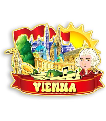 Calamita 3D Salisburgo Austria – Magnete Souvenir Da Viaggio Per Frigorifero 8x6 Cm