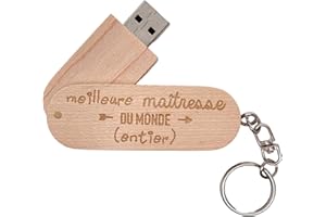 CASTAGNOU Ernestine - Clef USB 64GB - maîtresse Original - Cadeau de Fin année Scolaire et Occasion - Cadeau école Maternelle Primaire - idée Enfants Professeur - Cadeau instituteur institutrice utile école