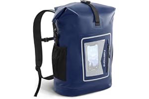 Haimont Waterproof Backpack Dry Bag Floating Roll Top Dry Sack Durable Backpack with Padded for Kayaking, Surfing, Rafting, Fishing, 30L