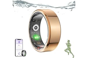 AKAYOO Smart Ring Health,Smart Ring Fitness Tracker Ring 5.0 Tracker Di Ossigeno Nel Sangue Compatibile Con Bluetooth, IP68 E Modalità Multi-sport for Android for IOS