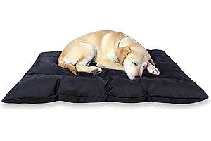 ADGO Coussin pour Chien de Grande Taille 100 x 75 cm (après Rembourrage : 90 x 55 cm) Coussin pour Chien Legsit Big Bed M Tapis de lit pour Chien Noir Résistant à l'abrasion et aux Rayures