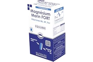Magnésium Marin FORT + FER + Vitamine B6 B9-300 mg de magnésium/comprimé • 60 comprimés